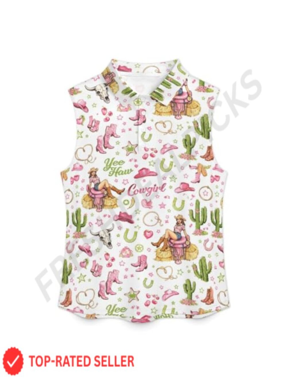 Women's Sleeveless Golf Polo Shirt Moisture Wicking Quick Dry Athletic Tank Top